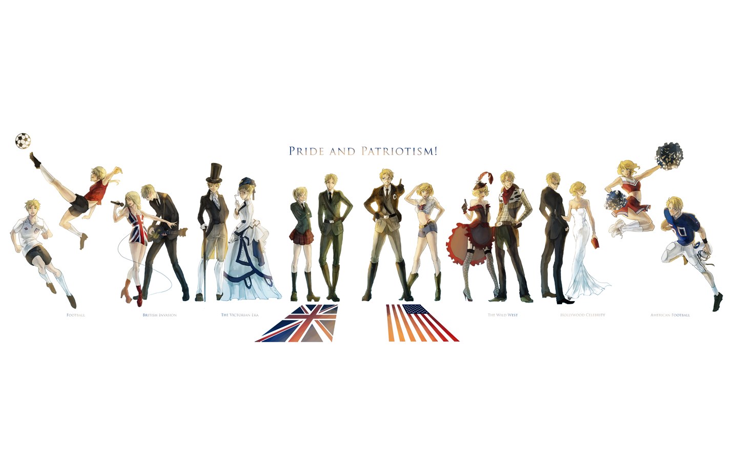 Pride and Patriotism characters