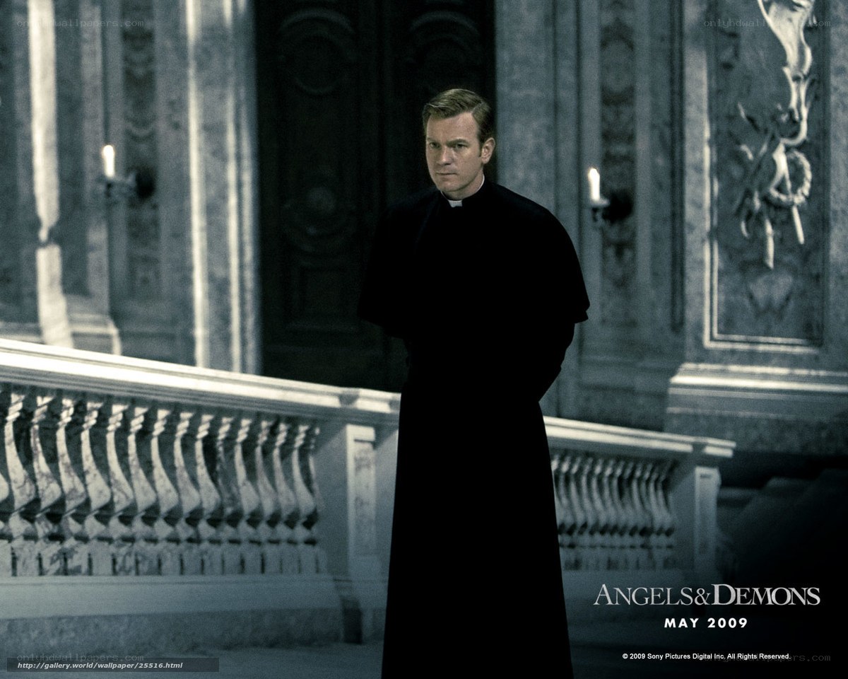 Priest in a grand hall