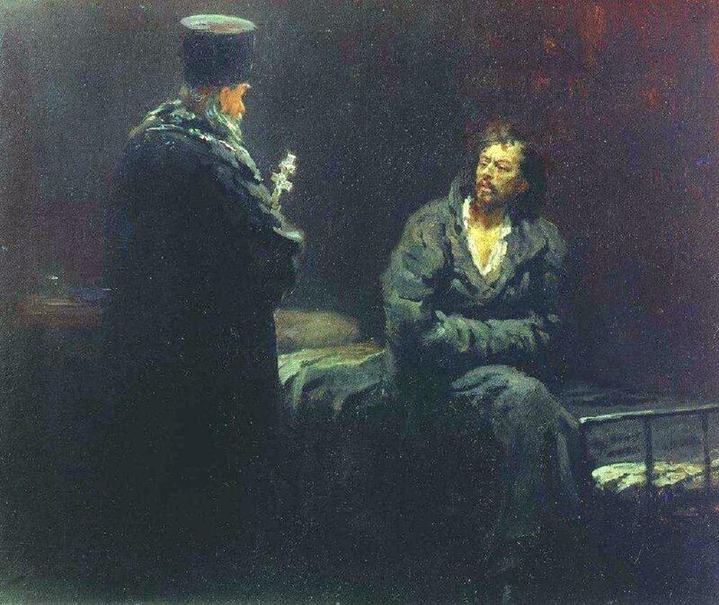 Priest Visits a Prisoner