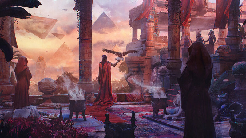 Priest with Falcon