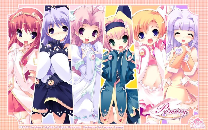 Primary: anime character lineup