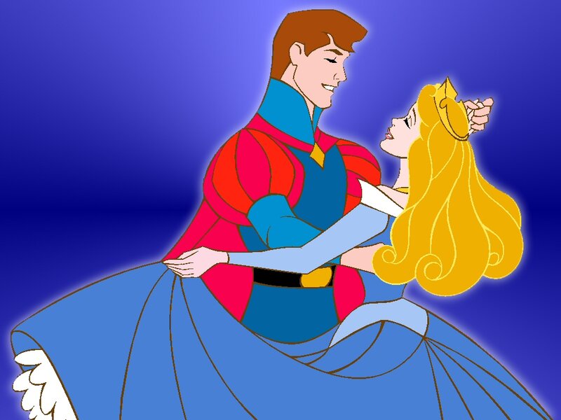 Prince and Princess Dancing — Blue
