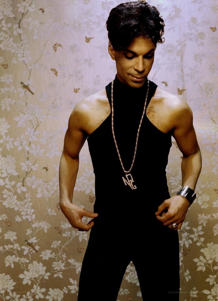 Prince in black tank top