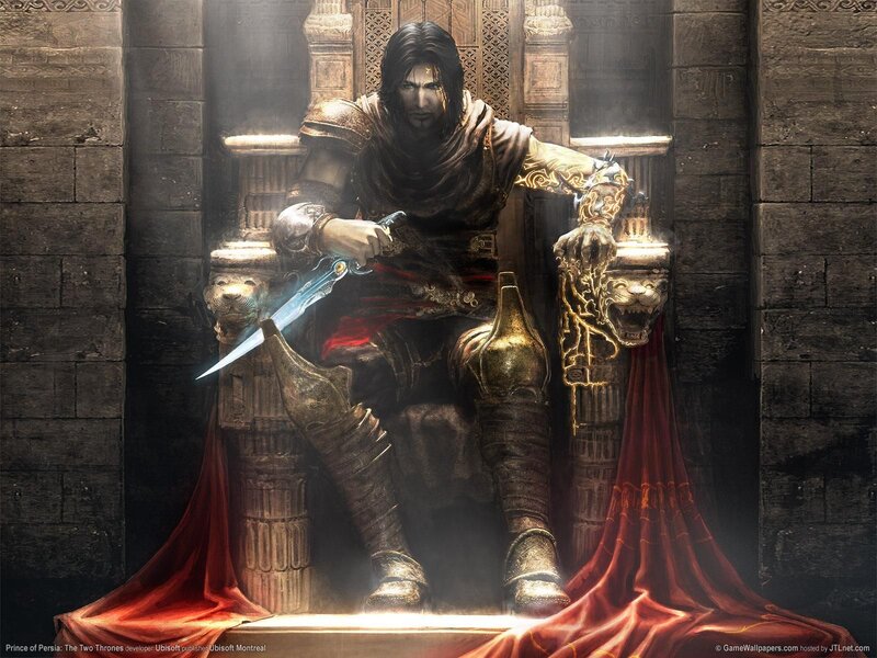 Prince of Persia on throne