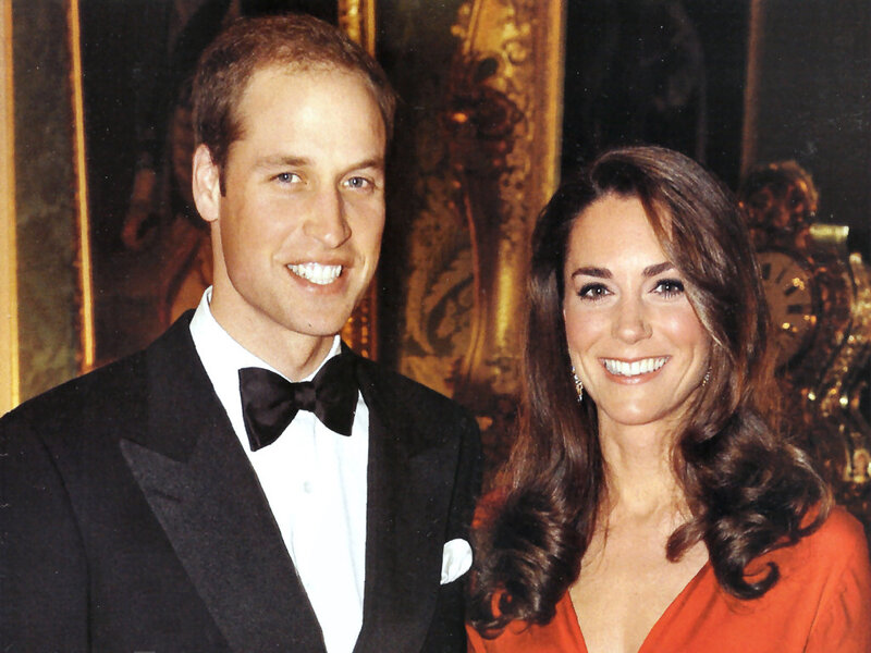 Prince William and Kate Middleton — Black, Formal