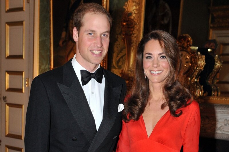 Prince William and Kate Middleton — Black