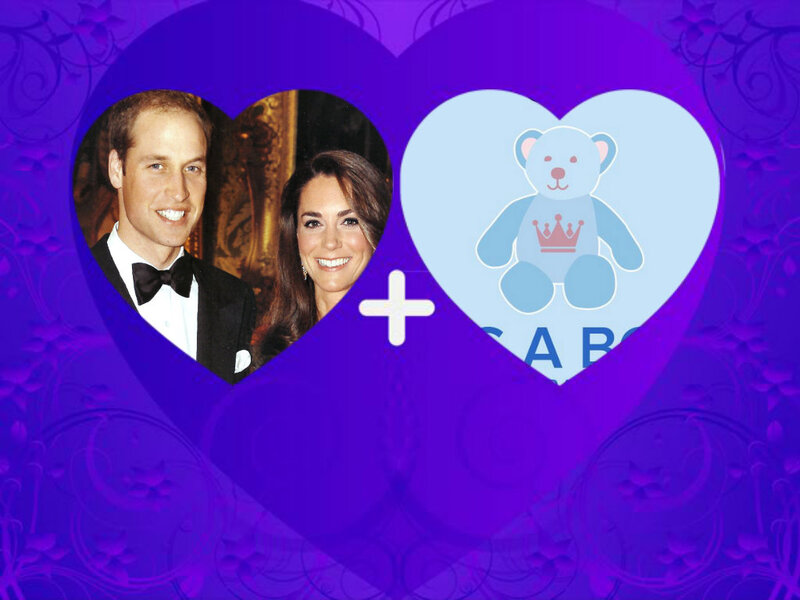 Prince William and Kate Middleton — Purple