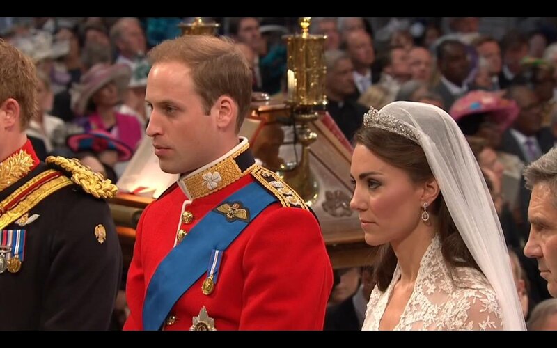 Prince William and Kate Middleton — Red, Formal