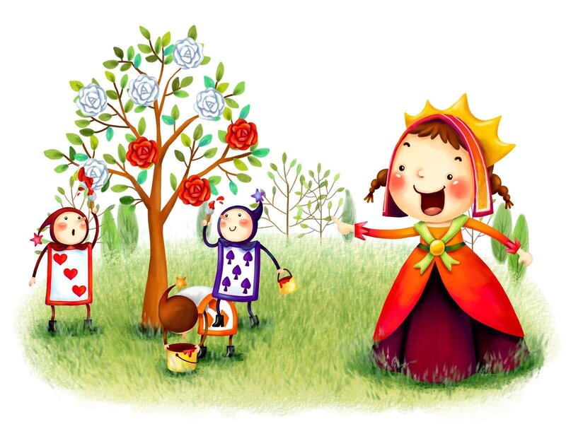 Princess and card soldiers