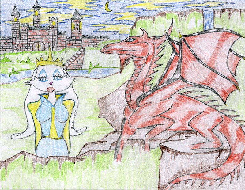 Princess and Dragon — Green