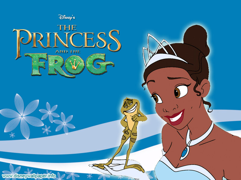 Princess and Frog Character — Blue