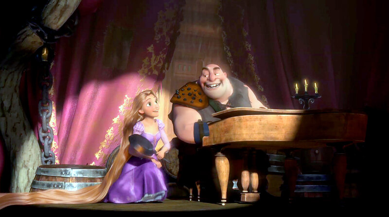 Princess and Man at Piano