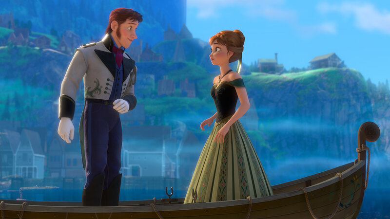 Princess and Prince in Boat — Blue