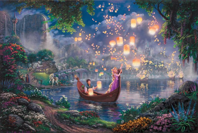 Princess and Prince in Boat — Purple, Magical