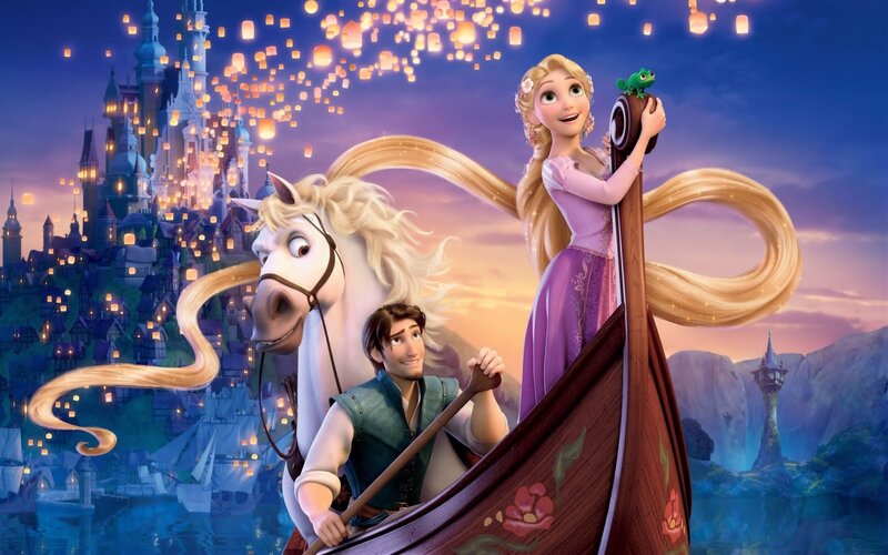 Princess and Prince in Boat — Purple