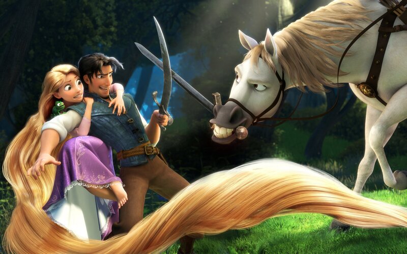 Princess and Prince in Forest — Green, Dramatic