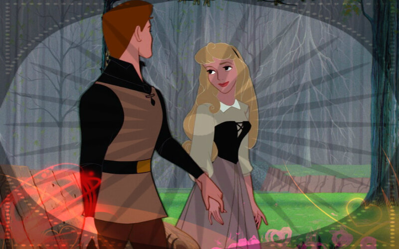 Princess and Prince in Forest — Green