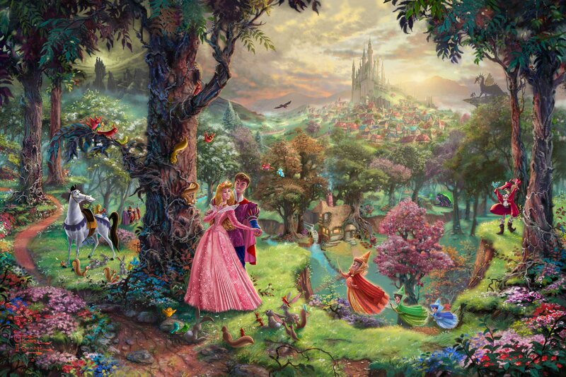 Princess and Prince in Forest — Pink, Serene