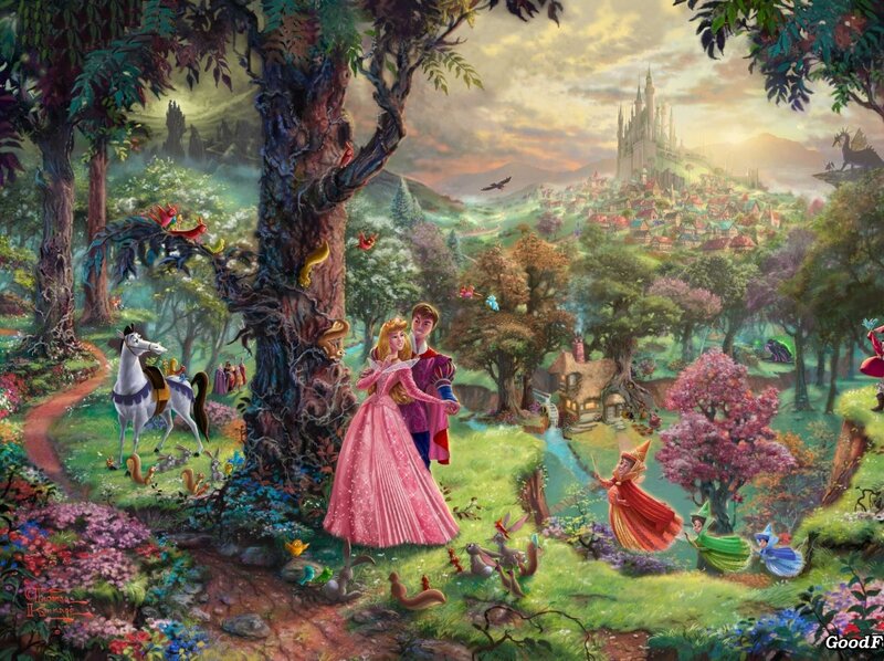 Princess and Prince in Forest