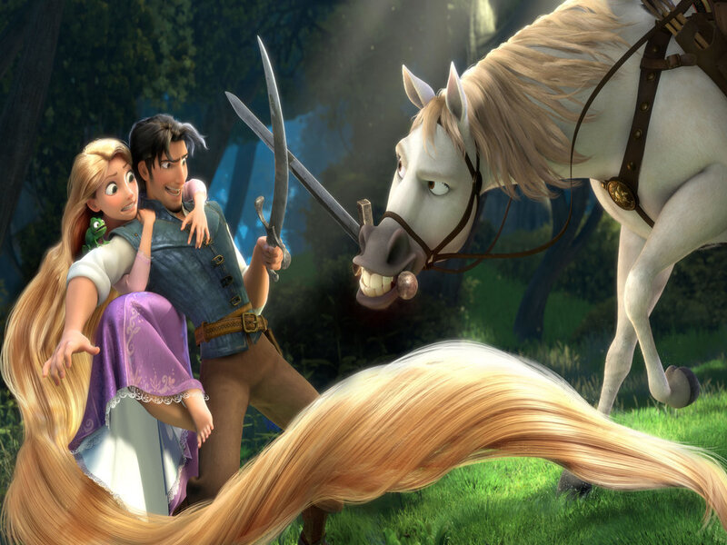 Princess and Prince on Horse