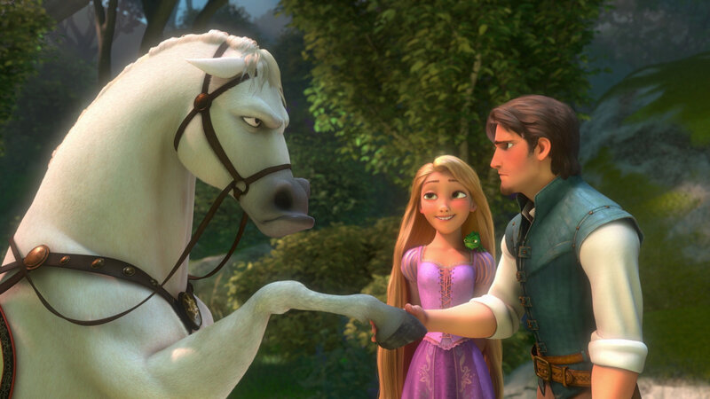 Princess and Prince with Horse — Purple