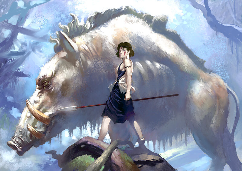 Princess and the boar spirit