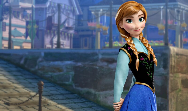 Princess Anna in Blue Dress
