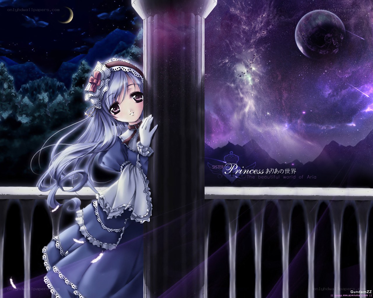 Princess Aria in a starry night