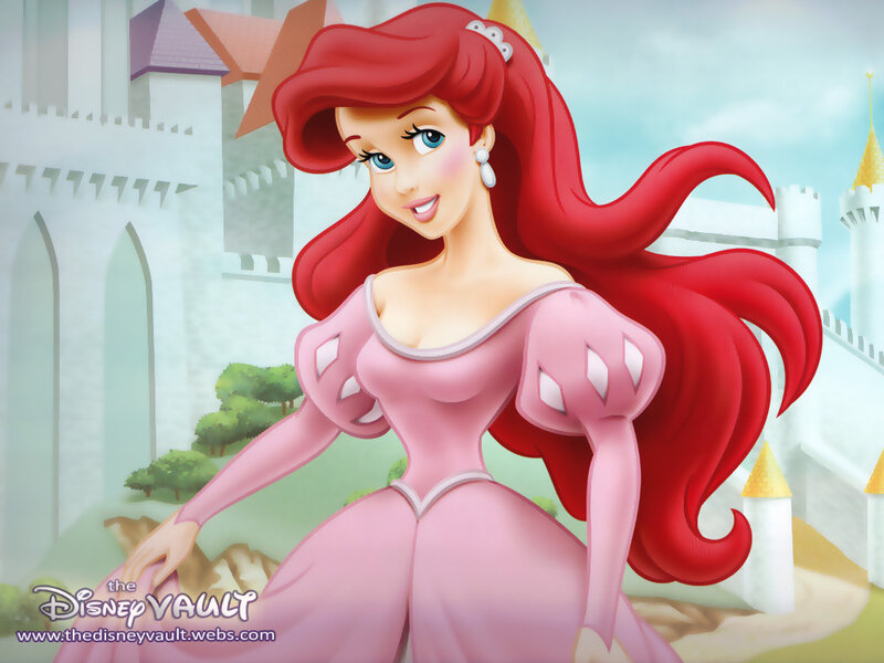 Princess Ariel in Pink Dress — Serene, Afternoon