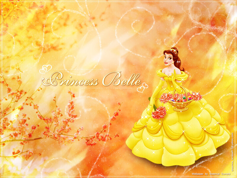 Princess Belle in Yellow Dress — Festive