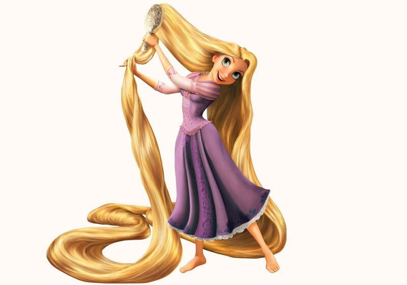 Princess Brushing Hair — Purple