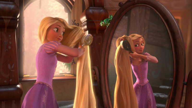 Princess Brushing Hair