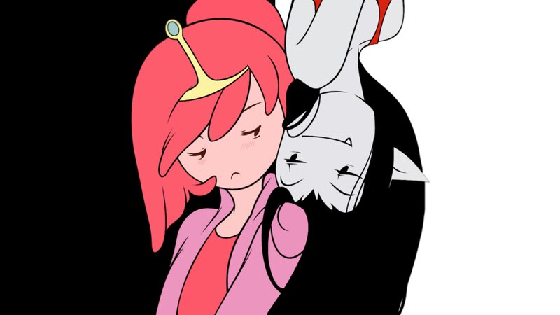 Princess Bubblegum Hugging a Creature
