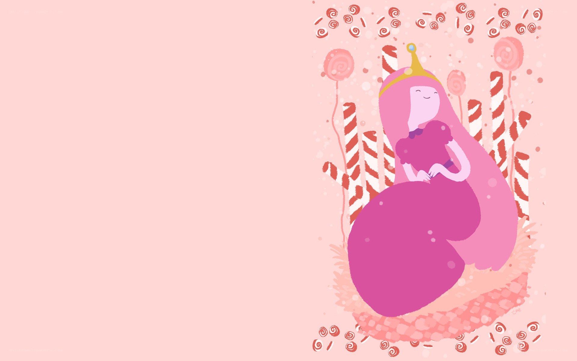 Princess Bubblegum in candy land