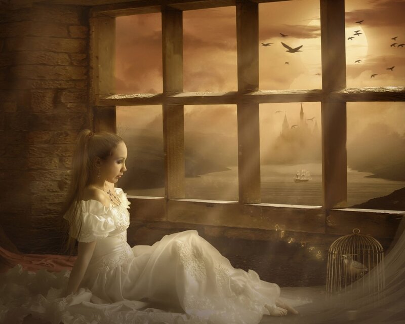 Princess by the window