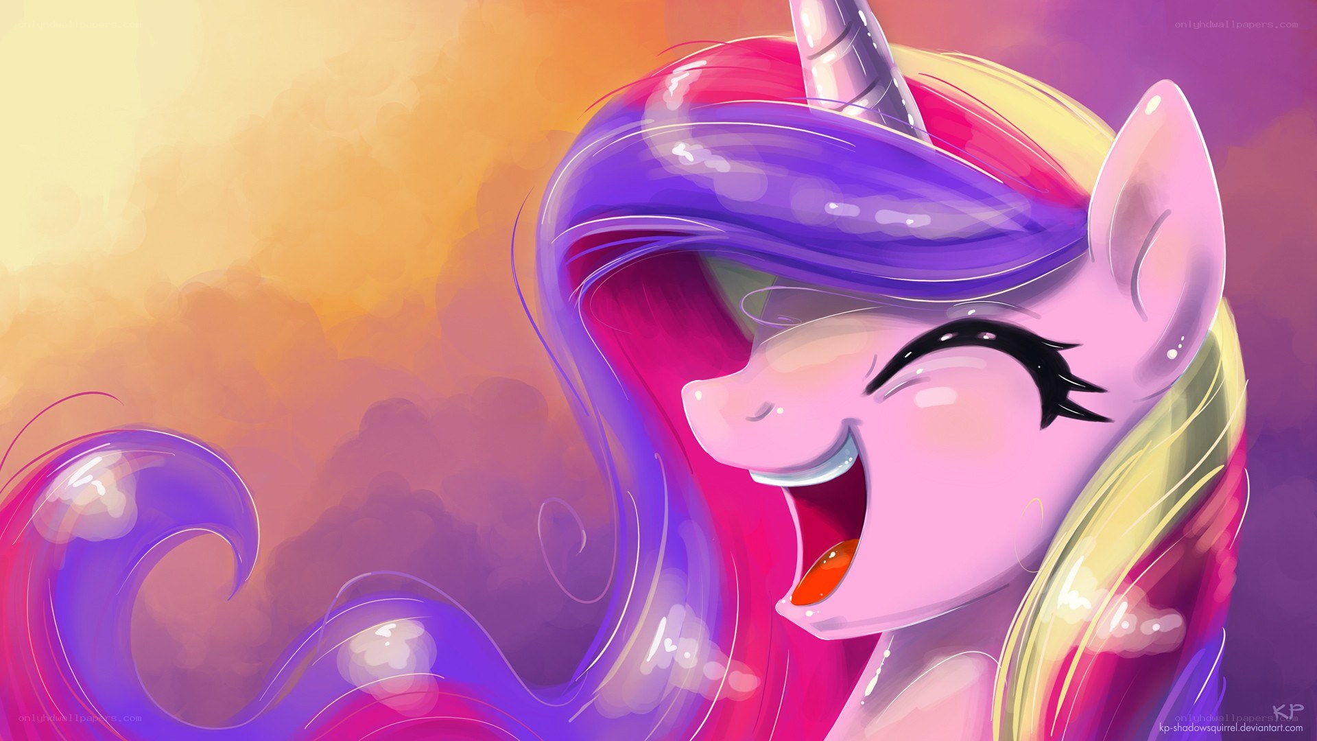 Princess Cadance laughing