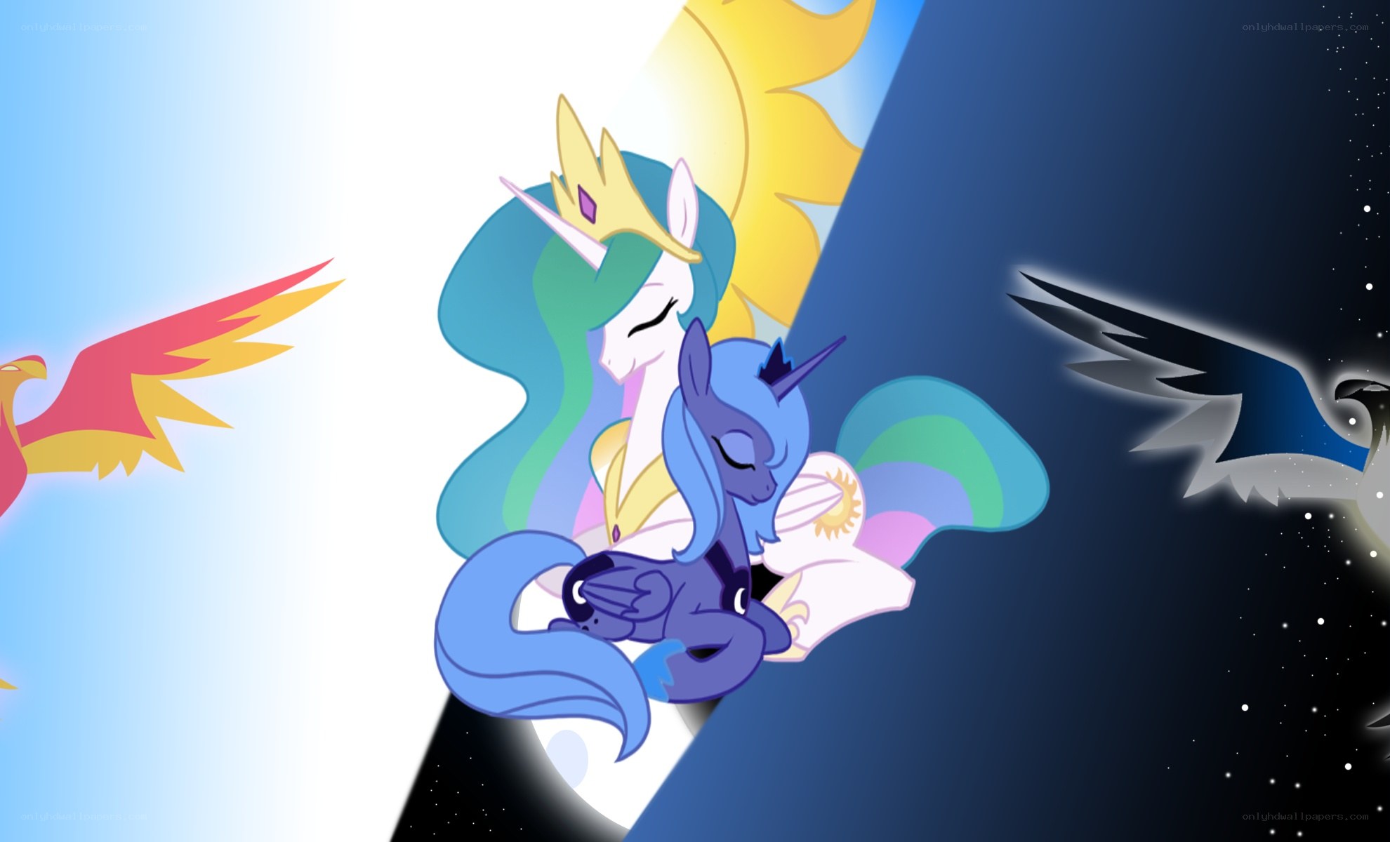 Princess Celestia and Luna