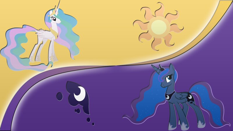 Princess Celestia and Luna