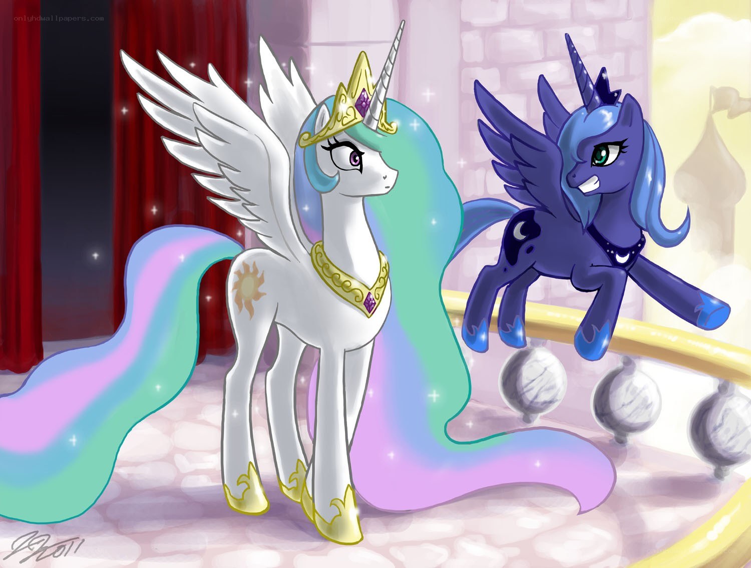 Princess Celestia and Luna