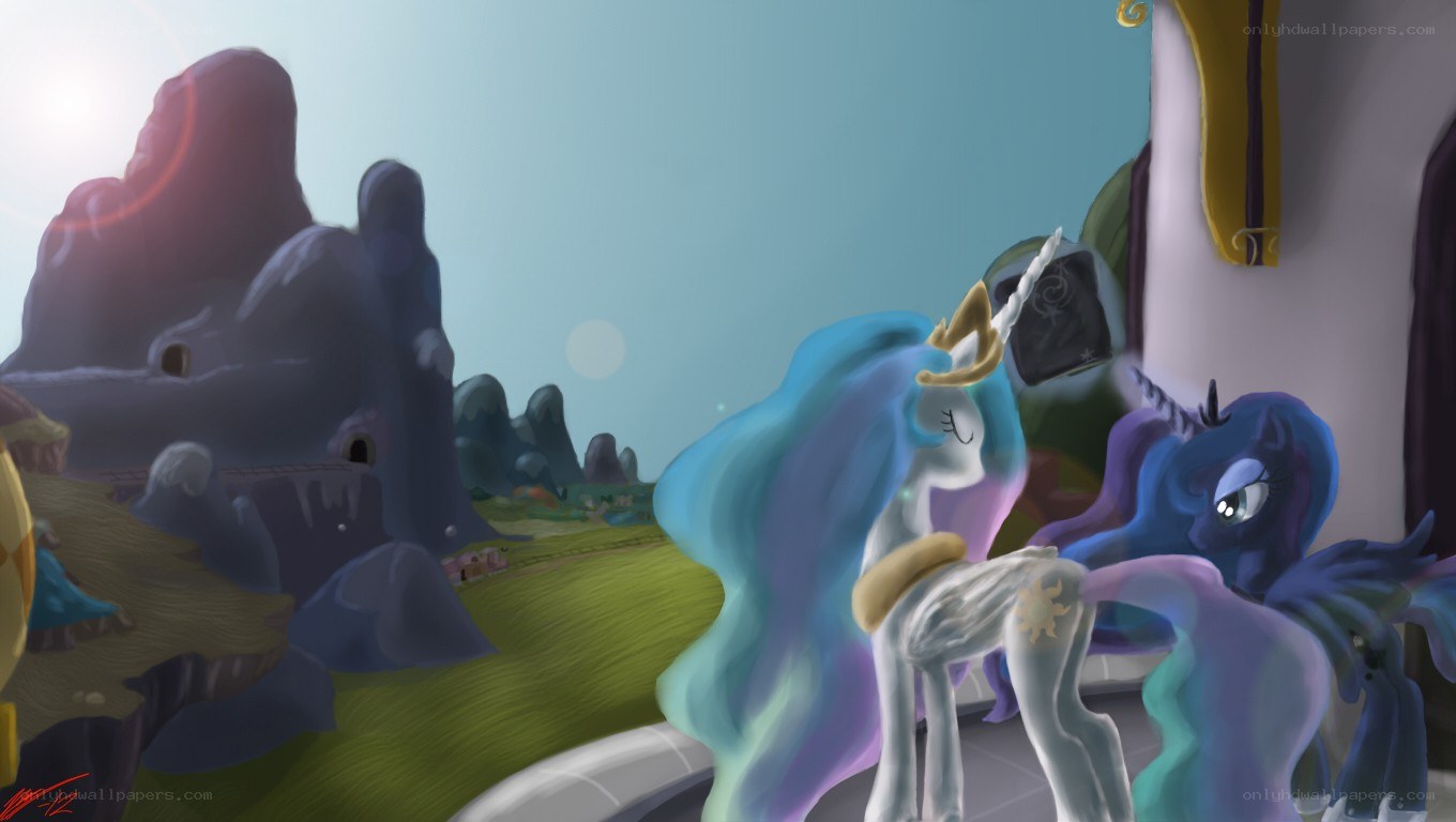 Princess Celestia and Luna