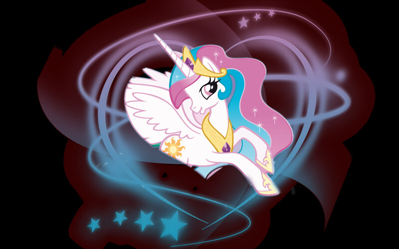 Princess Celestia in Flight