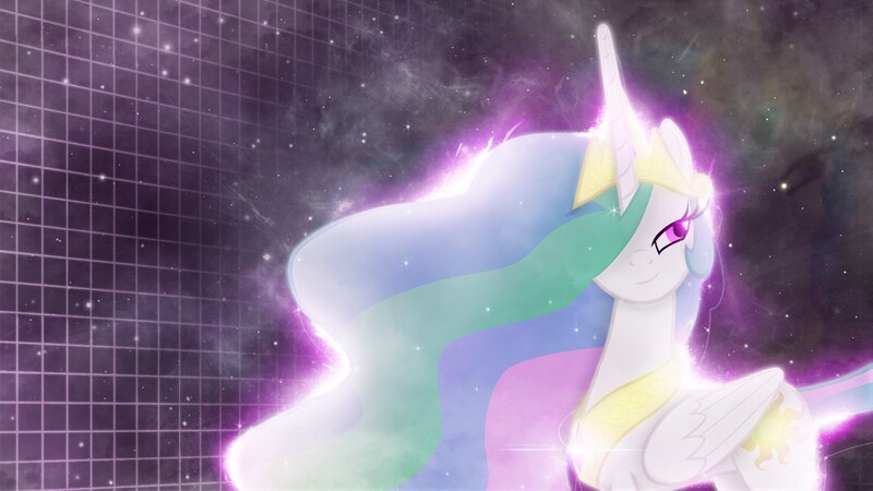 Princess Celestia in Space