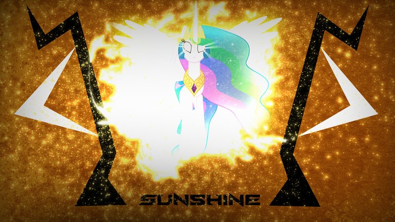 Princess Celestia shining brightly