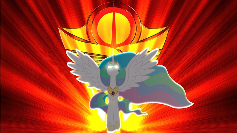 Princess Celestia with crown