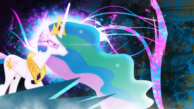 Princess Celestia with magic