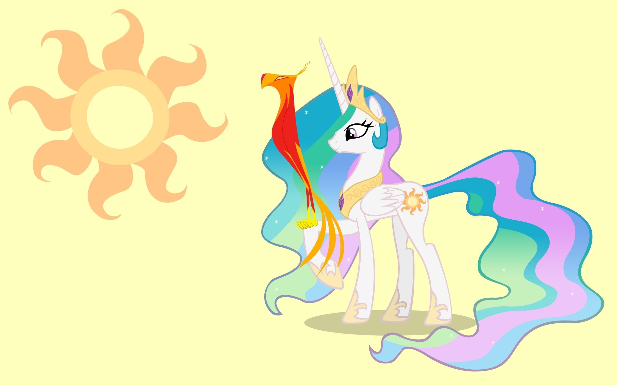 Princess Celestia with phoenix