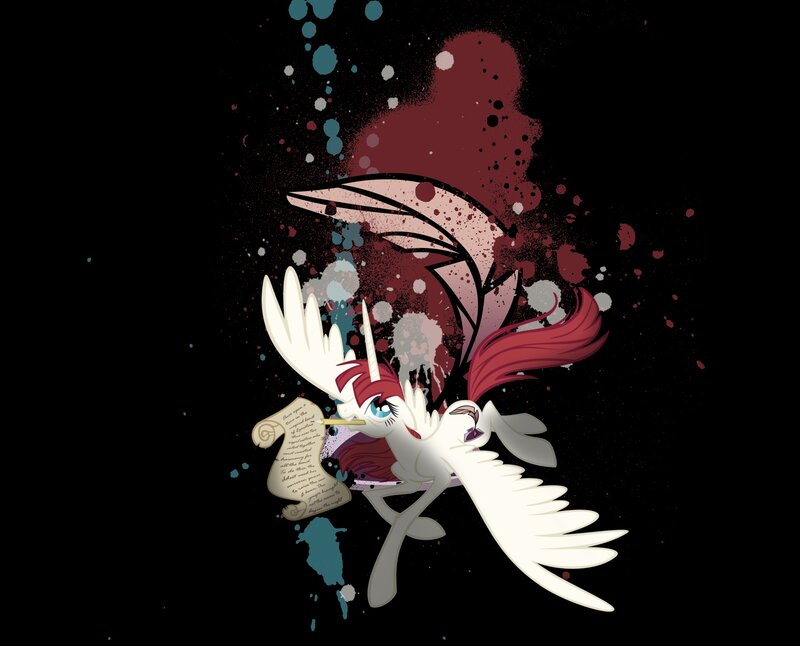 Princess Celestia with scroll
