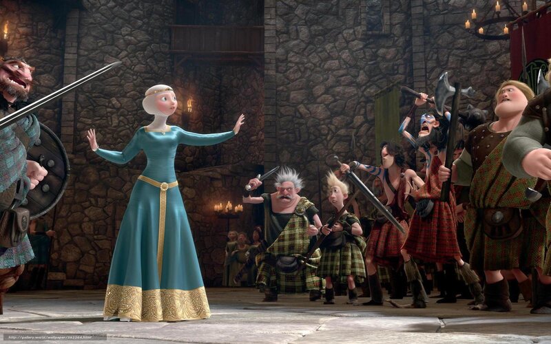 Princess confronts warriors
