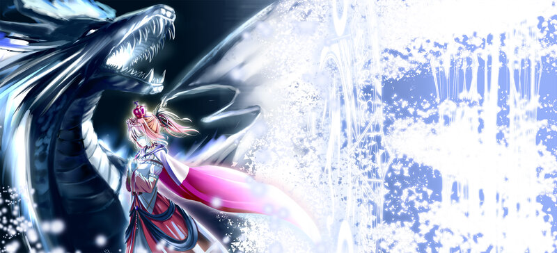Princess Facing Dragon