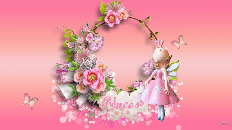 Princess Figurine with Flowers